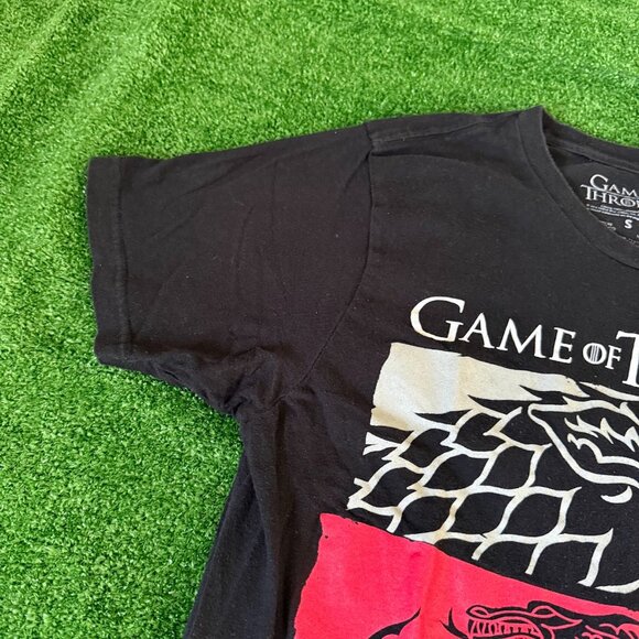 Game of Throne 3 House Symbols Short Sleeve Crewneck Graphic T-Shirt Size S - Picture 6 of 13